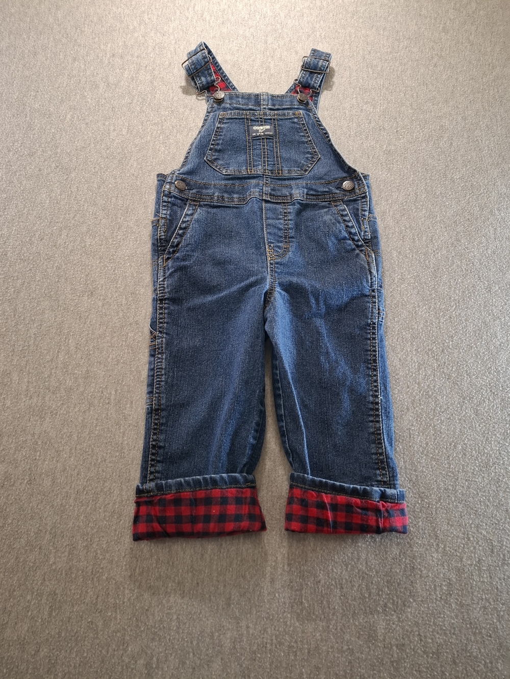 Vintage OshKosh B'gosh Blue Denim Kids Overalls - Picture 11 of 15